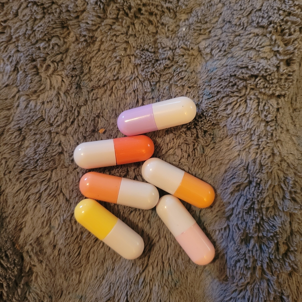 Colorful Capsule Pill Mini Lip Set - Pastel & Bright Mix